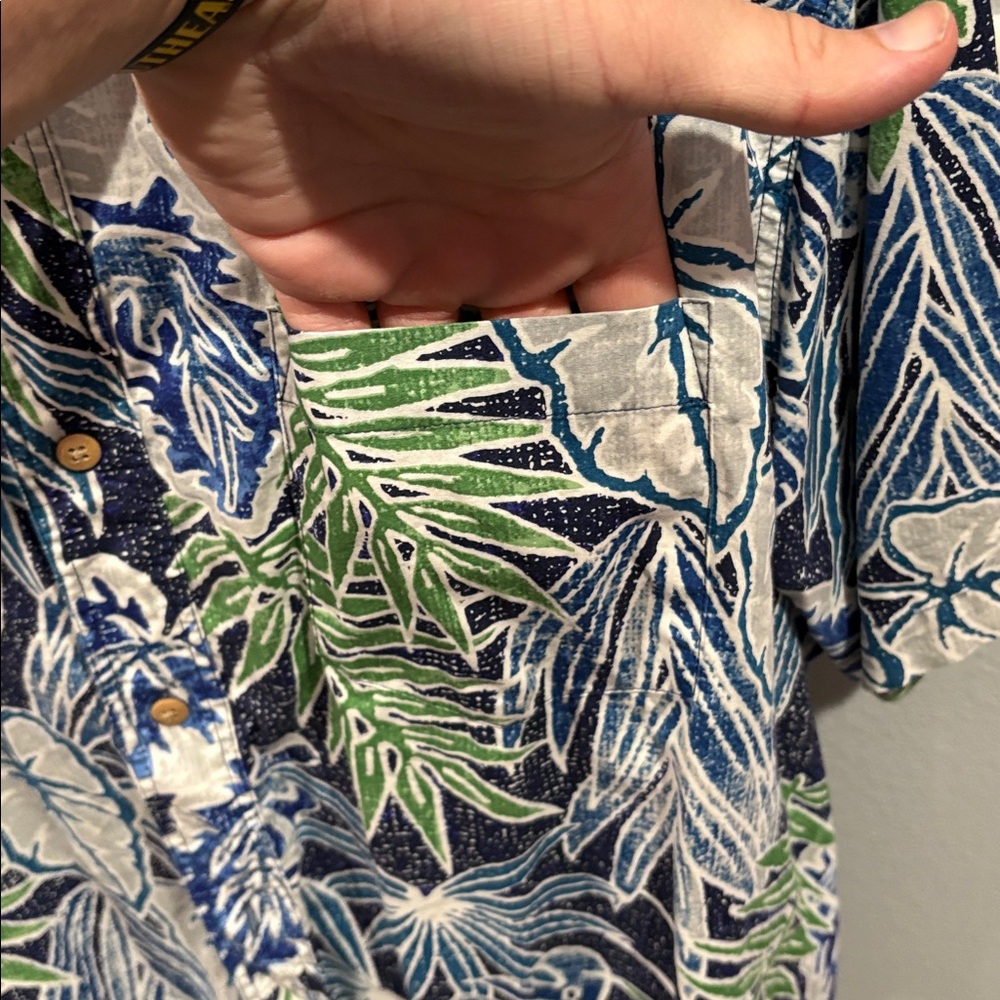 Saddlebred Tropical Blue and Green Shirt - Picture 4 of 4